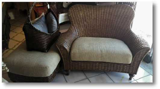 Fantastic Oversized Lane Chair and Ottoman